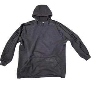 Vintage 2001 Adidas Pullover Hoodie Mens L y2k Faded 90s/00s 100% Cotton
